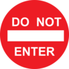 Do Not Enter Clip Art
